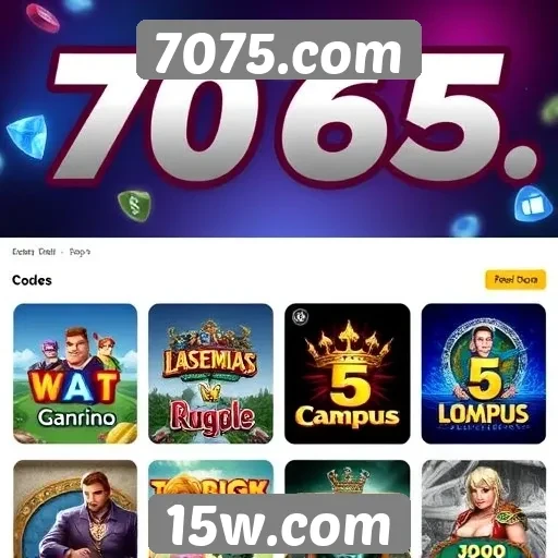A diversidade de jogos disponíveis em 7075.com